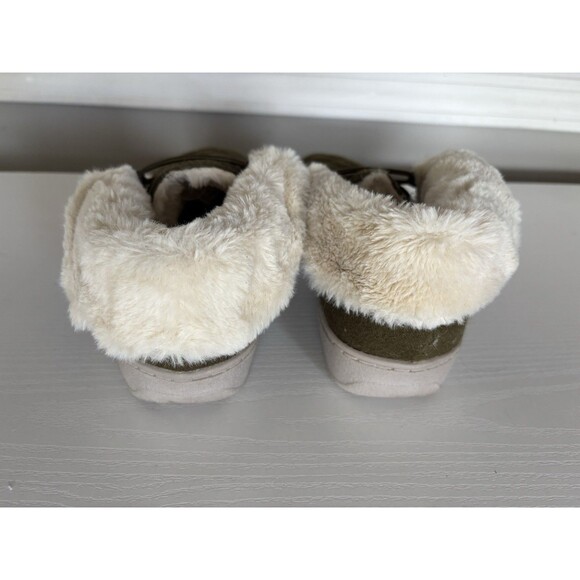 Vionic Indoor-Outdoor Flannel Slippers Believe Olive Size 5 Women’s - Picture 5 of 8